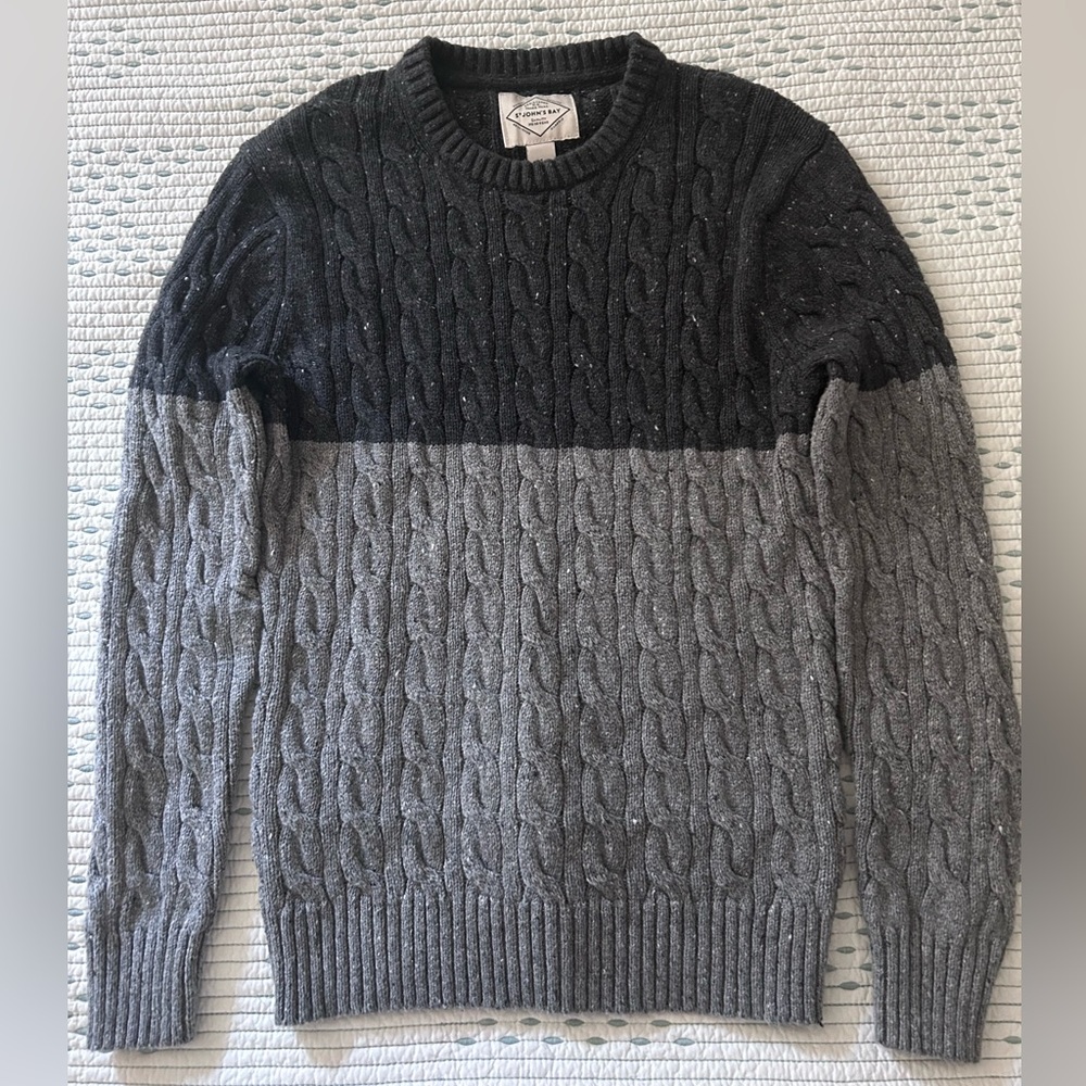 St. John's Bay Men's Dark Gray Crewneck Sweater